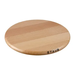 Sous-plat magnétique rond en hêtre Staub, 23 cm