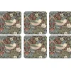 Sous-verre Strawberry Thief lot de 6, Marron