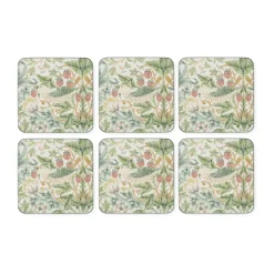 Sous-verre Strawberry Thief lot de 6, Green