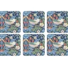 Sous-verre Strawberry Thief lot de 6, Bleu