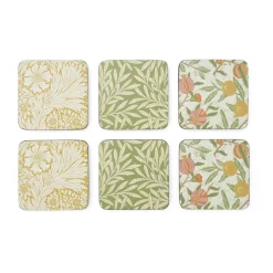 Sous-verres Morris & Co Simpley mixed Lot de 6, Fruit, Willow, Marigold