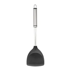 Spatule extra large Steely Heirol, Noir-acier inoxydable