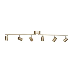 Spot plafonnier Correct 6 124 cm, Or