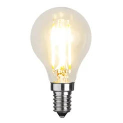 Star Trading E14 LED filament clear, 4,5 cm, 2700K