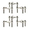 STOFF Nagel bougeoir lot de 3, chrome