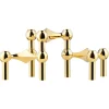 STOFF Nagel bougeoir lot de 3, laiton