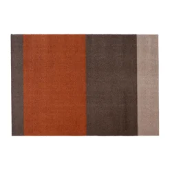 Stripes by tica tapis de couloir horizontal, Brown-terracotta, 90x130 cm