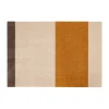 Stripes by tica tapis de couloir horizontal, Ivory-dijon-brown, 90x130 cm