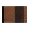 Stripes paillasson horizontal, Cognac-dark brown-black, 40x60 cm
