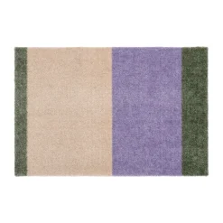 Stripes paillasson horizontal, Lilac-ivory-green, 40x60 cm