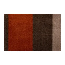 Stripes paillasson horizontal, Brown-terracotta, 60x90 cm