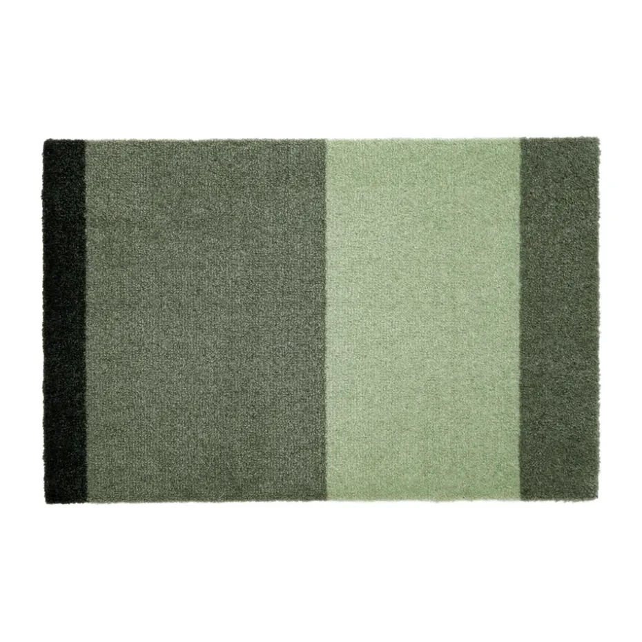 Stripes paillasson horizontal, Green, 40x60 cm