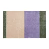Stripes paillasson horizontal, Lilac-ivory-green, 60x90 cm