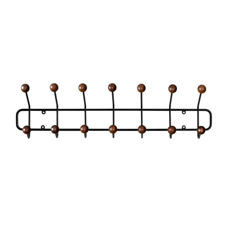 Support à vêtements Bill Horizontal S, Noir-marron foncé