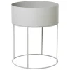 Support Ferm Living Plant Box rond, gris clair