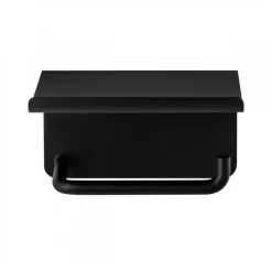 Support pour papier toilette avec étagère Modo, Black