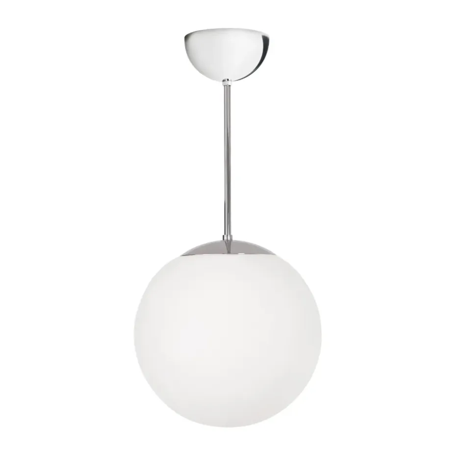 Suspension Funkis Glob, White-chrome Ø20 cm