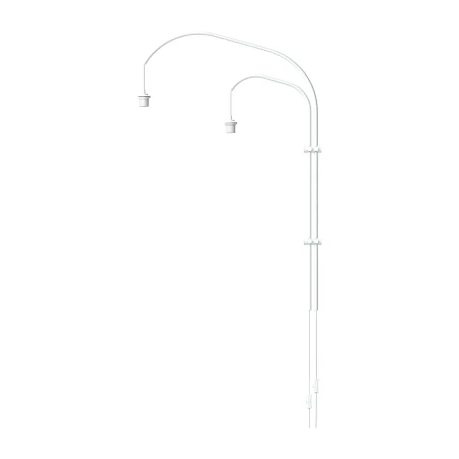 Suspension murale double Willow, blanc