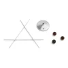Suspension plafond pour 3 lampes Nelson Bubble Fixture, Fixation pour 3 Bubble