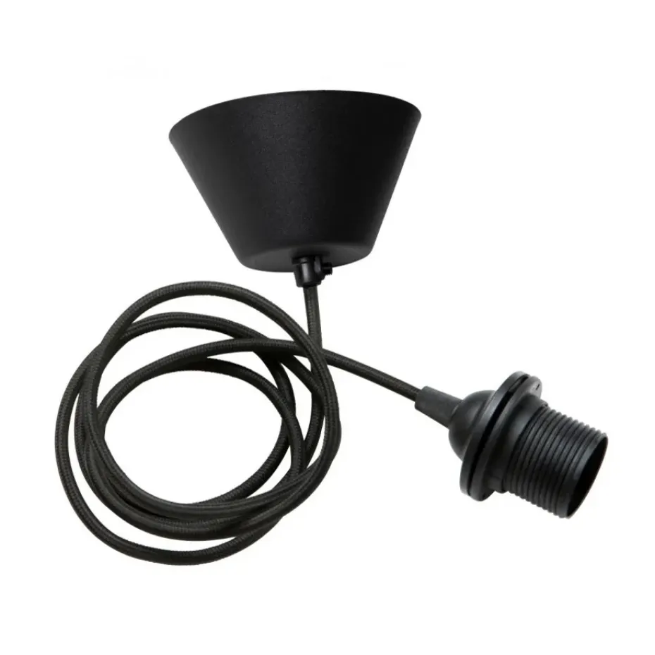 Suspension plafond Watt & Veke textile, Noir