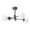 Suspension Solar noir 73 cm, Blanc givré