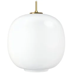 Suspension VL45 Radiohus Ø37cm, Brass-white opal glass