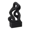 Symbiosis sculpture Art piece 29 cm, Noir