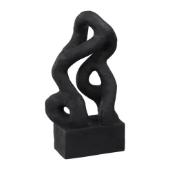 Symbiosis sculpture Art piece 29 cm, Noir