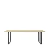 Table à manger 70/70 225x90 cm, Solid oak-Black