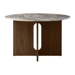 Table à manger Androgyne, Grey galaxy-chêne foncé
