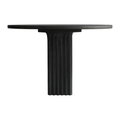 Table à manger Arc Ø120 cm, Coffee black oak