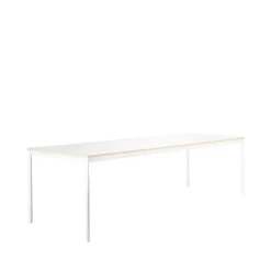 Table à manger Base, white, bord en contreplaqué, 250x90 cm