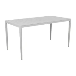 Table à manger Bigby, Light grey, 144x76 cm