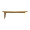 Table à manger C63E2TIL avec 2 rallonges, Oak nature oiled