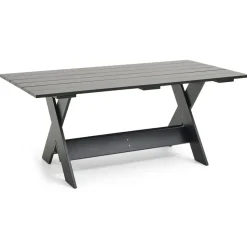 Table à manger Crate Dining Table 180x89,5 cm pin laqué, Black