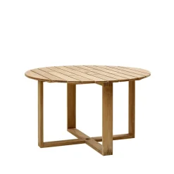 Table à manger Endless ronde teak, Ø130 cm