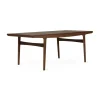 Table à manger Evermore avec 2 rallonges de 45 cm chacune, Oiled walnut, 190 cm