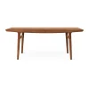 Table à manger Evermore avec 2 rallonges de 45 cm chacune, Teak oiled oak, 190 cm