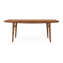 Table à manger Evermore avec 2 rallonges de 45 cm chacune, Teak oiled oak, 190 cm
