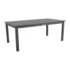 Table à manger extensible Lomma, Anthracite 194-312 cm