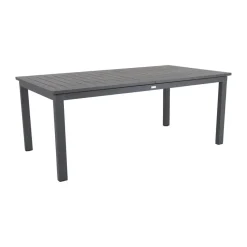 Table à manger extensible Lomma, Anthracite 194-312 cm