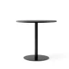 Table à manger Harbour Column, Oak black-structure noire, Ø80 cm