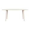 Table à manger Miss Tailor, Bouleau clair verni mat, 180x90 cm