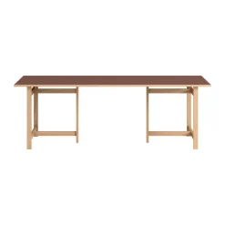 Table à manger rectangulaire Moebe, Burgundy, 220x90 cm