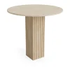 Table à manger Soho, Beige, Ø80 cm
