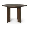 Table à manger Tarn 104,6x113,5 cm, Bois de hêtre foncé teinté