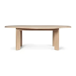 Table à manger Tarn 118,5x220 cm, White Oiled Beech