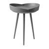Table à plateau D106 Bakkedal Ø38 cm, Beech dark blue painted