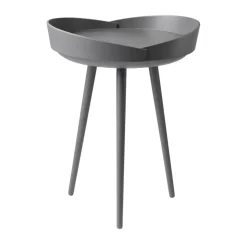 Table à plateau D106 Bakkedal Ø38 cm, Beech dark blue painted