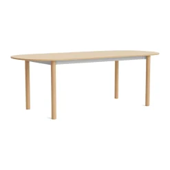 Table Annex Oblong, Aluminium oxydé Laiton laqué, 220x95 cm